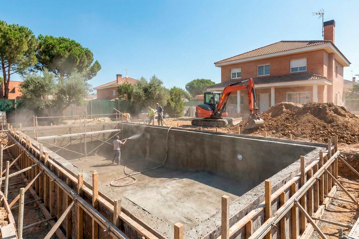 Construcción de piscinas en Madrid